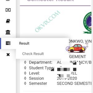 How to check AE-FUNAI semester result