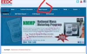 How to make EEDC prepaid payment online