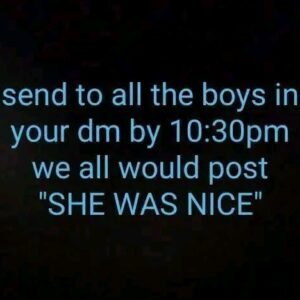 She was nice trend