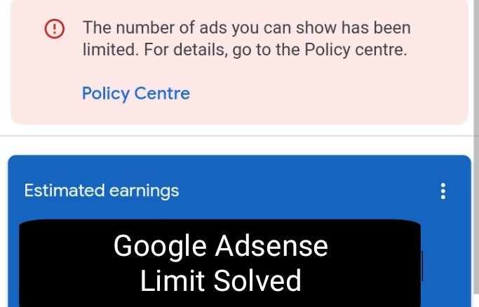 The number of ads you can show has been limited