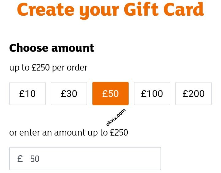 Top 10 Most Popular Gift Cards UK - OKVIX